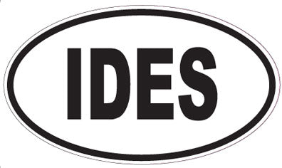 IDES - Oval Sticker