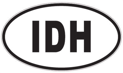 IDH - 3 Letter Initials Oval Magnet