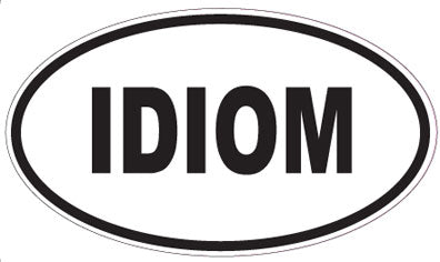 IDIOM - Oval Magnet