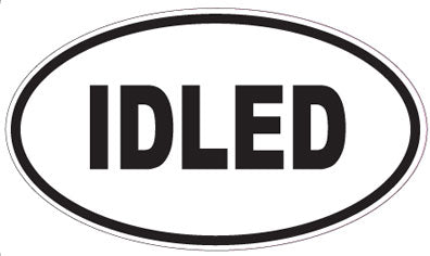 IDLED - Oval Magnet