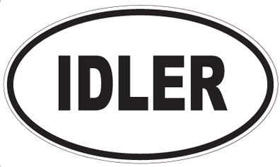 IDLER - Oval Magnet