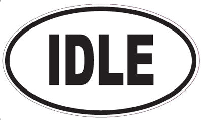 IDLE - Oval Sticker