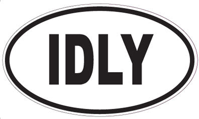 IDLY - Oval Sticker