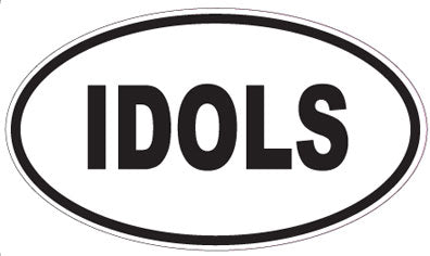 IDOLS - Oval Sticker