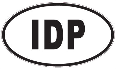 IDP - 3 Letter Initials Oval Magnet