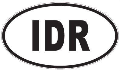 IDR - 3 Letter Initials Oval Magnet
