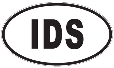 IDS - 3 Letter Initials Oval Magnet