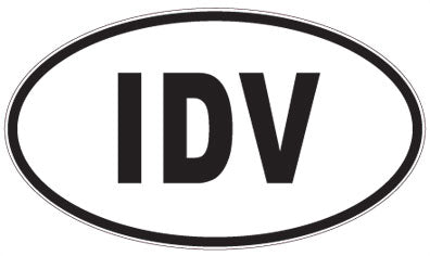 IDV - 3 Letter Initials Oval Magnet