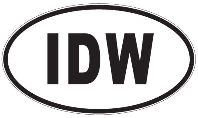 IDW - 3 Letter Initials Oval Magnet