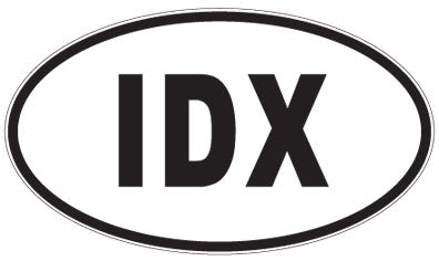 IDX - 3 Letter Initials Oval Magnet