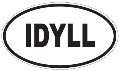 IDYLL - Oval Sticker