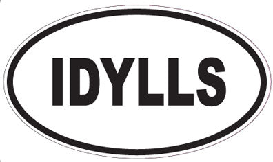 IDYLLS - Oval Sticker