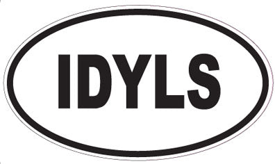 IDYLS - Oval Sticker