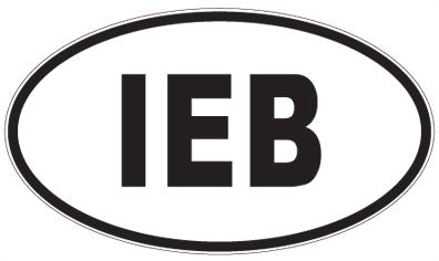 IEB - 3 Letter Initials Oval Magnet