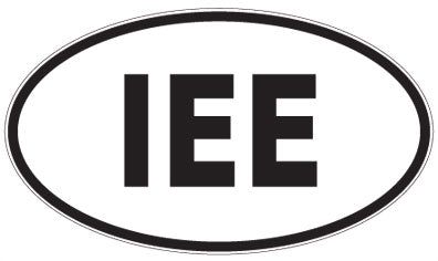 IEE - 3 Letter Initials Oval Magnet