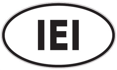 IEI - 3 Letter Initials Oval Magnet