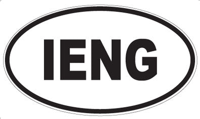 IENG - Oval Magnet