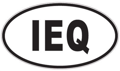 IEQ - 3 Letter Initials Oval Magnet