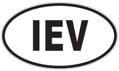 IEV - 3 Letter Initials Oval Magnet