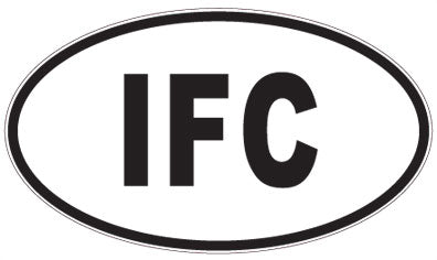 IFC - 3 Letter Initials Oval Magnet