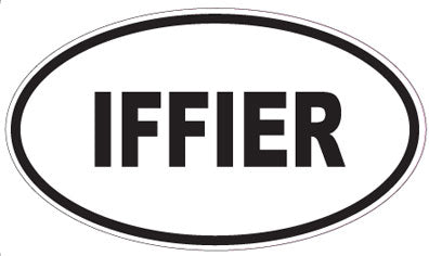 IFFIER - Oval Sticker
