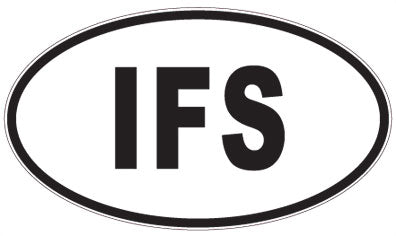 IFS - 3 Letter Initials Oval Magnet