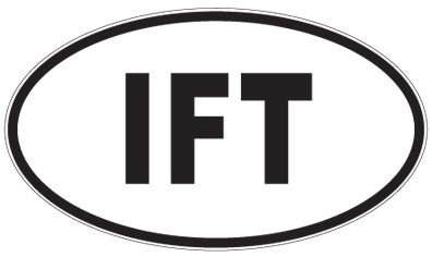 IFT - 3 Letter Initials Oval Magnet