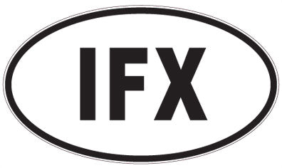 IFX - 3 Letter Initials Oval Magnet