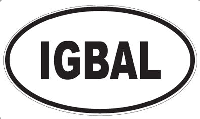IGBAL - Oval Magnet