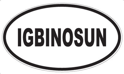 IGBINOSUN - Oval Magnet