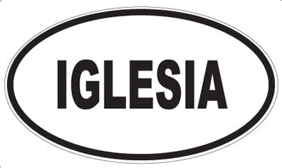 IGLESIA - Oval Magnet