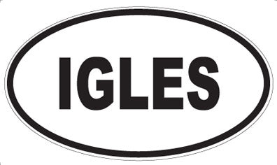 IGLES - Oval Magnet