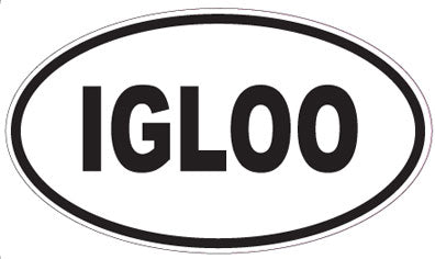 IGLOO - Oval Sticker