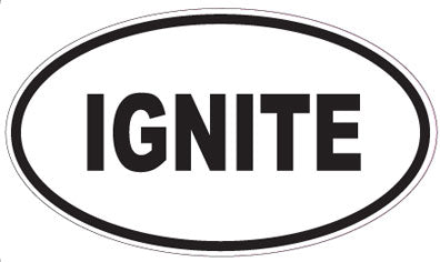 IGNITE - Oval Sticker