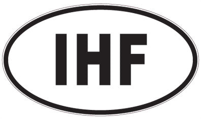 IHF - 3 Letter Initials Oval Magnet