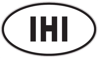 IHI - 3 Letter Initials Oval Magnet