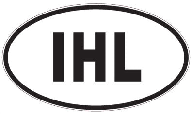 IHL - 3 Letter Initials Oval Magnet
