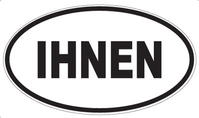 IHNEN - Oval Magnet