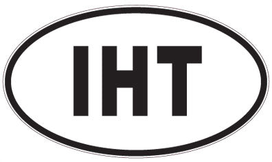 IHT - 3 Letter Initials Oval Magnet
