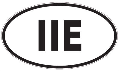 IIE - 3 Letter Initials Oval Magnet
