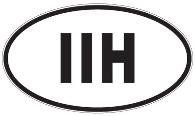 IIH - 3 Letter Initials Oval Magnet