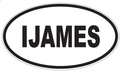 IJAMES - Oval Magnet