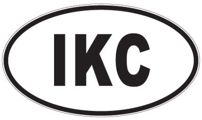 IKC - 3 Letter Initials Oval Magnet