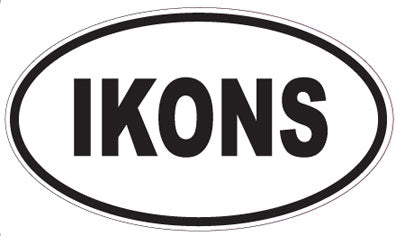 IKONS - Oval Sticker