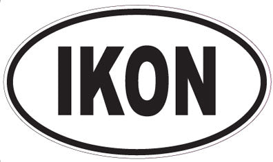 IKON - Oval Sticker