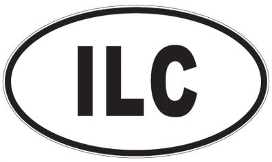 ILC - 3 Letter Initials Oval Magnet