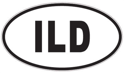 ILD - 3 Letter Initials Oval Sticker