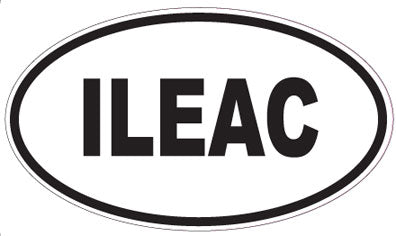 ILEAC - Oval Sticker