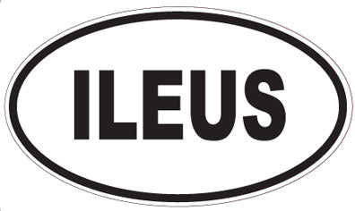 ILEUS - Oval Sticker