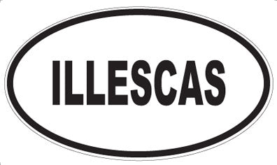 ILLESCAS - Oval Magnet